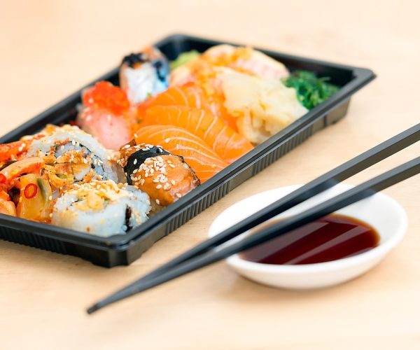 sushi, take away, food
